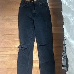 Abercrombie high rise straight jeans